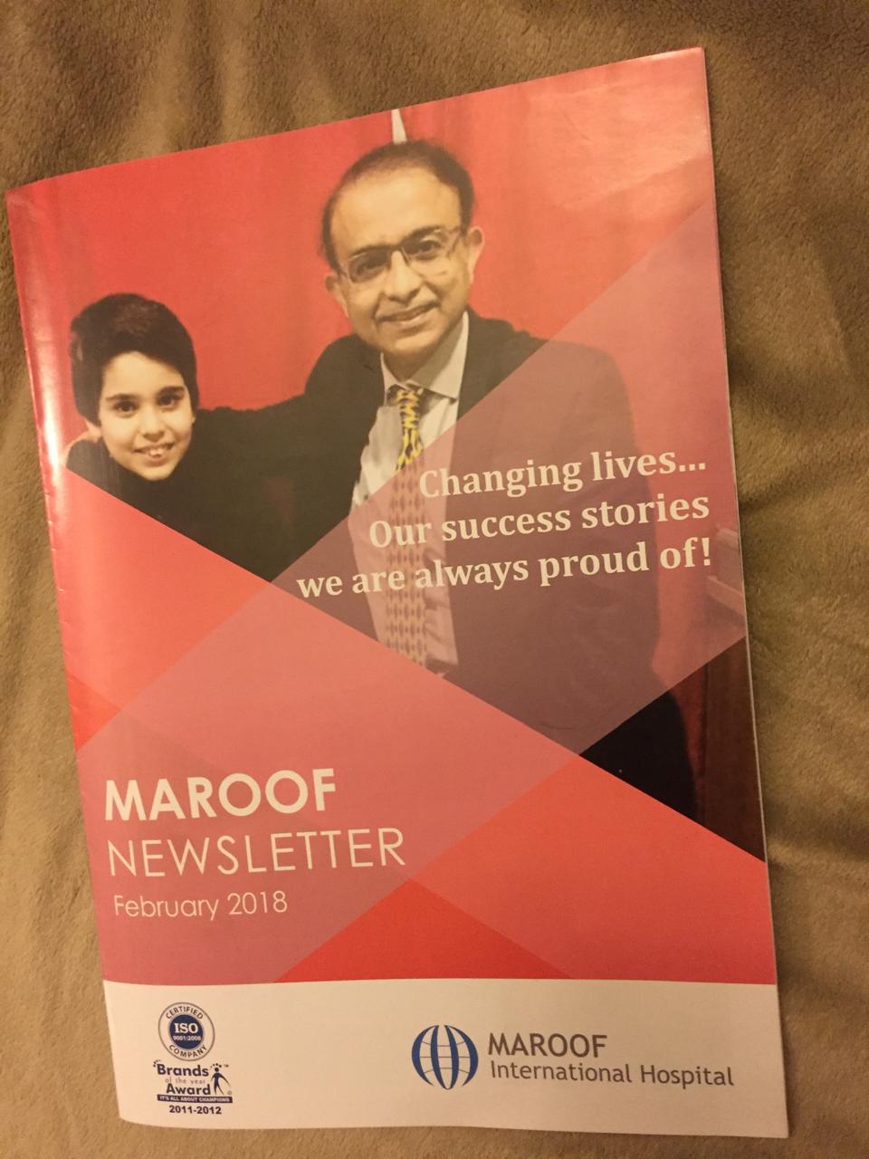 Maroof Hospital Newsletter Feature